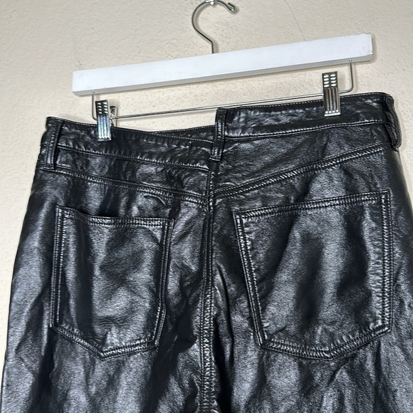 NWOT Revolve AGOLDE Recycled Leather Criss Cross Straight Pants in Detox Sz 30 - Picture 11 of 16